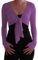 Eye Catch TM - Genevieve Langarm Cardigan Bolero Strickjäckchen Flieder S/M