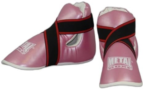 METAL BOXE Protège-Pieds Blanc/Rose M