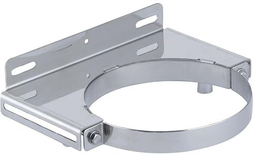 Poujoulat Collier mural THERMINOX TI, Argenté, Diamètre 150 mm, Réf. 20150075