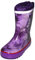 Maximo - Stivali in gomma per bambini, motivo: cavallo orso di lavanda con fascia catarifrangente, (lavanda), 23 EU