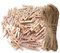 Maxi-Solutions 60 Mini 3.5cm Wooden Pegs and 1200cm Jute Twine String, Stylish Way of Hanging Photos - Also Suitable to Hang Small Christmas/New Born/Birthday/Anniversary Cards