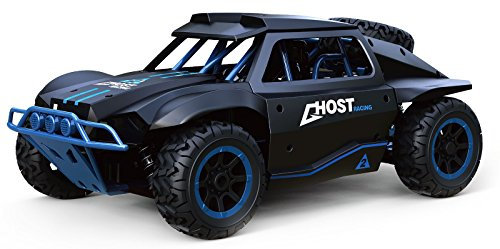 Amewi 22331 Ghost Dune Buggy 4WD 1:18 RTR Fahrzeug, Schwarz/Blau