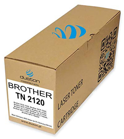 duston TN2120, TN-2120 Schwarz Toner kompatibel zu Brother DCP-7030 7040 7045 HL-2140 2150 2170 MFC-7320 7440 7840
