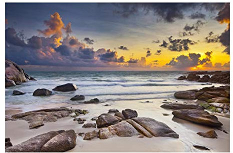 Bilderwelten Vlies Fototapete Strand Sonnenaufgang in Thailand Tapete 190x288cm