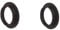 E27 Screw Lampshade Lamp Light Shade Collar Ring Adapter Black 2 Packs