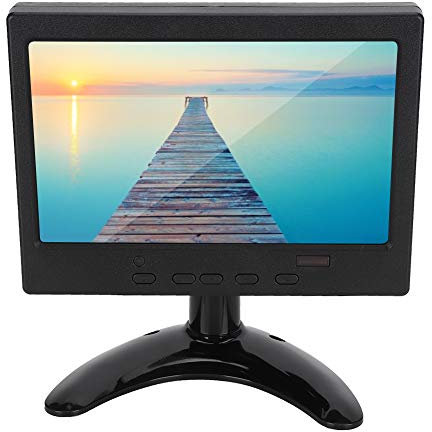 7 Pulgadas HD Monitor, 1080P Pantalla 1024 * 600 PC Monitor Admite Entrada AV + HDMI + VGA, para , Pantallas de Automóviles, CCTV,etc