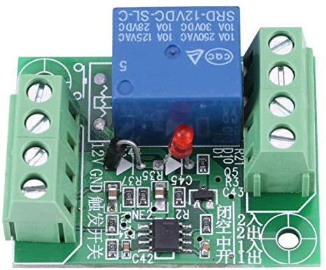Yosoo Health Gear Relè Passo Passo 12V DC, Modulo a Canale Singolo, Controllo Relè, Interruttore Trigger A Basso Livello Efficace
