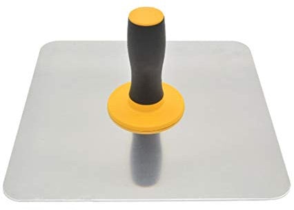 QOTSTEOS Mortar Board Holder, Aluminium Plastering Hawk with Soft Grip Handle, Home Paint With Handle Finishing Plastering Tool for Cement, Mortar, Drywall