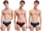 Calvin Klein Hip Brief 3pk 0000u2661g, Slip a vita bassa Uomo, Whj B-maya/Soft Grape/Rustic Red, L (Pacco da 3)