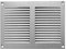 Griglia di ventilazione in acciaio zincato argentato, 200 x 150 mm, con zanzariera, rete anti insetti, moderna copertura piatta per condotto Louvre