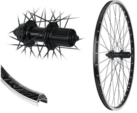 Bärwinkels 28 Zoll Hinterrad Hohlkammer Industrielager schwarz 8,9,10-Fach V-Brake 622-19
