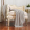 CREVENT Decke für Couch, Sofa, Stuhl, Bett, weich, warm, gemütlich, leicht, für Reisen, Geschenk für Weihnachten (127 x 152 cm, Taupe)