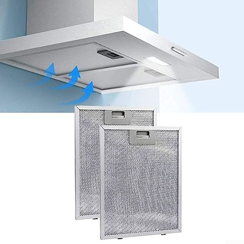 Cooker Hood Metal Grease Filter, Metal Mesh Filter Extractor Vent Filters for Home Kitchen Restaurant, 320 x 260 x 9mm
