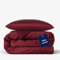 twenty:three Lyocell Bettwäsche (1x) 155x220 + (1x) 40x80 Biking Red - 100% Tencel - Gewonnen aus Eukalyptus - Hochwertig - Nachhaltig - Atmungsaktiv - Luxus - Hypoallergen
