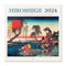 Grupo Erik Kalender 2024 Wandkalender 2024 - Hiroshige Kalender 2024 Familienplaner 30 x 30 cm 12 Monate + Letzten 4 Monate 2023 auf einer Seite