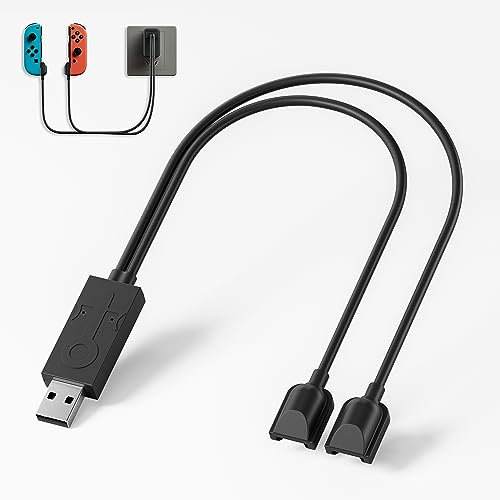 Station de charge pour manette de commutateur compatible avec Nintendo Switch et modèle OLED Joy Con avec indicateur LED, pour Nintendo Switch Joy Con