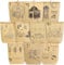 HAUSPROFI Ramadan Kalender zum Befüllen DIY Ramadan Dekoration 30 Kraftpapiertüten braun Kraftpapier Geschenktüten mit Aufklebern und Holzklammern Eid Mubara Countdown Ramadan Kalender