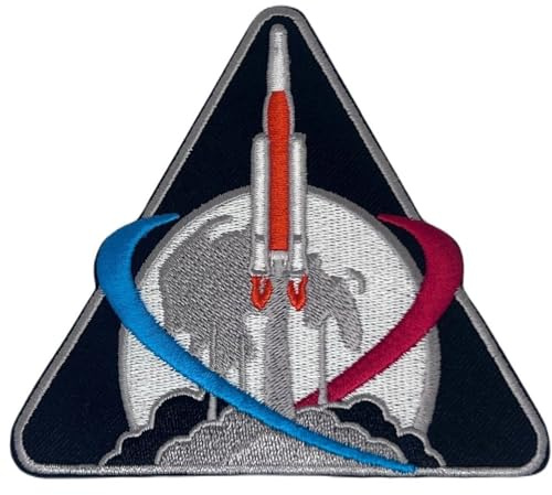 NASA Artemis 1 Program Patch (10,2 cm) Besticktes Bügelbild oder Aufnäher, Astronaut, Weltraumanzug, Souvenir, Emblem, DIY Geschenk Patches