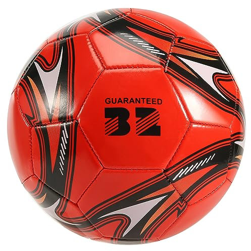 Baaly Professioneller Fuß Ball Ball GrößE 5 Offizieller FußBall Training FußBall Ball Wettbewerb Draussen FußBall Rot (Rot)