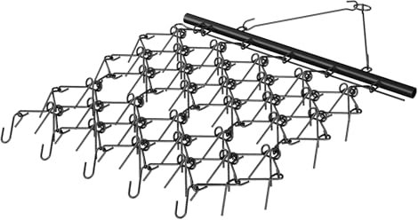 VEVOR Grada de Arrastre de Cadena Nivelador de Entrada 2000x1210 mm con Cinturón de Arrastre de 69 Dientes Nivelación de Paisaje Preparación de Césped Remolcable para Tractor, ATV, UTV, Granja, Campo