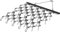 VEVOR Traktor Wiesenegge 2000 x 1210 mm Wiesenschleppe aus 4 mm dickem Q235-Stahl Feldegge mit 69x 10 cm Langen Zinken Egge 100 mm Durchmesser der Anhängerkupplung Stahlkettenegge Rasenschleppe