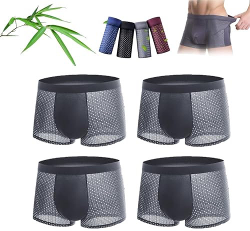 Eeiiey Boxhero Boxer in fibra di bambù, boxer in fibra di bambù, boxer in fibra di bambù, biancheria intima da uomo in nylon traspirante, boxer in fibra di bambù, per un comfort tutto il giorno,