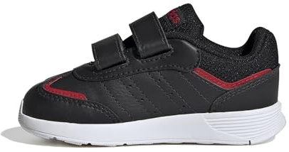 adidas Unisex Baby TENSAUR Switch Shoes Infants, core Black/FTWR White/Better Scarlet, 8.5 UK Child