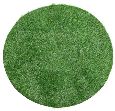Cabilock Kunstrasen Runder Teppich Für Den Außenbereich Und Innenbereich 31. 44-Zoll-Rundteppich Realistischer Kunstrasen-Tischläufer Grasmatte Kunstrasen-Flecken Für Heimdekorationen