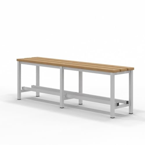 Spacio Banco de Madera Norrköping Estilo nórdico para Uso Profesional o en hogar, para vestuarios, habitación, decoración Incluso Exterior. Bancada para Personas en Madera. (1,5 Metros)