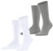 Burlington Herren Socken Everyday Multipack M So Baumwolle einfarbig 2 Paar, Weiß White 2000, 40-46