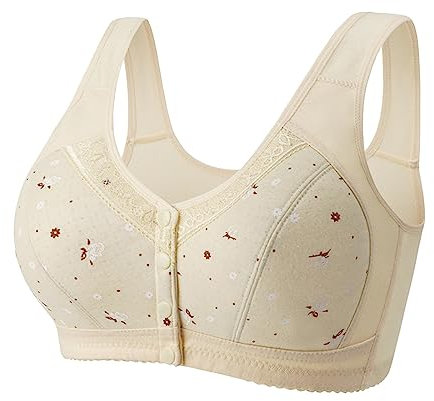 Generico Coppette Silicone Seno Reggiseni con Ferretto Reggiseno di Grandi Dimensioni con Tracolla Regolabile in Pizzo con Bottoni in Pizzo Sexy da Donna Coppette Silicone Seno (Yellow, XXXXXL)
