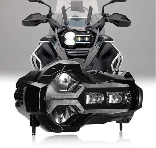 bamotoop Motorrad LED Scheinwerfer E Geprüft DRL für BMW R1200 R1200GS K50 2014-2019 ADV K51 2014-2018
