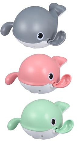 JOINPAYA Juego de Juguetes de Baño con Rociador de Ballena Juguetes de Baño para Bebés Adecuados para La Edad de Niños Pequeños Y Niñas
