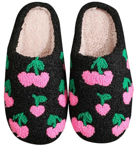 Generisch hausschuhe damen 38, Slipper Damen Winter Hauspantoffeln Filzpantoffeln Weiches Warme Slippers Hausschlappen Non-Slip Kuschelige Hausschuhe Pantoffeln Flauschige Bequeme Rutschfeste