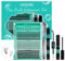 Kit de Extensión de Pestañas Kit de Racimos de Pestañas Individuales Pestañas Inferiores,Abanico de Cola de Pez,Abanico de Púas 20D,Racimos 30D,Removedor de Pestañas(4 Estilos,Kit D-Mix5-16mm)
