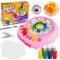 Hewaurorion Kit macchina per dipingere spin art per bambini, arti e mestieri Kit di giocattoli per pittura spinner per ragazzi e ragazze di età compresa tra 6 7 8 9 anni (Rosa)