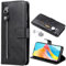 BAILI Handyhülle für Xiaomi Poco X7 Pro 5G, Reißverschluss Hülle für Xiaomi Poco X7 Pro 5G Case, Standfunktion Geldbörse für Xiaomi Poco X7 Pro 5G Zipper Wallet-010