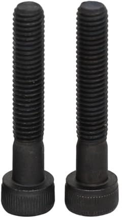YZADSXCL 2 Piezas M10*1,25 * 90 mm 1,25 mm Paso 12,9 Grado Acero al Carbono Negro Rosca Fina Completa DIN912 Tornillo de Cabeza Allen Tornillo de Cabeza Hueca Hexagonal