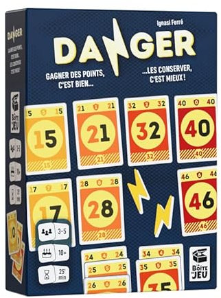 Blackrock Games Danger – Kartenspiel – lustig und taktisch – 3 bis 5 Spieler – ab 10 Jahren – schnell – Reflexion – Stimmung – Spielbox