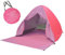 Sumsoctober Tenda da campeggio pop-up, parasole per famiglia, 2-3 persone, adulti e bambini, attività all'aperto, campeggio, pesca, escursionismo, picnic, tour, colore rosa