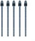 Lot de 5 embouts de rechange pour stylet Wacom Pro Pen 2 : feutres de rechange en noir et gris (5 gris + 1 clip)