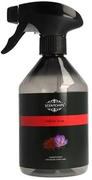 Scentchips® Safran Rose Raumspray 500ml – Orientalisch-blumiger Raumduft Spray – Edles Raumparfüm für Zuhause