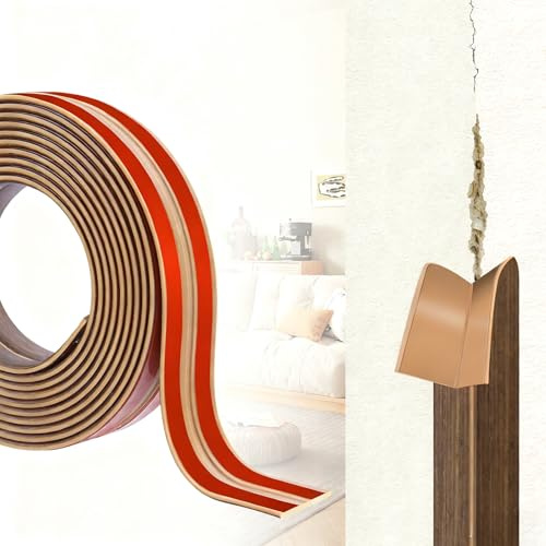 Selbstklebende Weichsockelleiste Zierleisten 6M, Flexible PVC Kantenschutz und Winkelleiste als Eckschutz für Wand, Boden und Fliesen,Sockelleiste für Küche Bad Tür Fenster Wandleiste Eckleiste