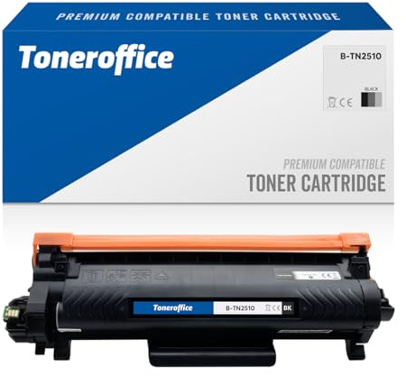 TN 2510 Toner für Brother TN-2510 Tonerkartusche Schwarz Kompatibel (ca. 1200 Seiten)
