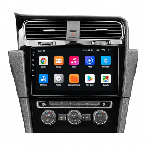 Schermo Auto Golf 7 2012-2020 con Wireless Carplay & Android Auto Autoradio Android per VW, Schermo Touch IPS 10 pollici con GPS, WiFi, 32EQ, Bluetooth 5.0, Radio FM/RDS
