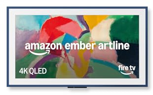 Amazon Ember Artline 55 mit Fire TV (neueste Generation), 4K Ultra HD QLED Smart TV und Kunstgalerie, individuelle Rahmen, HDR10+, Sprachsteuerung mit Alexa - Blau