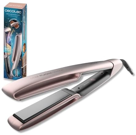 Cecotec Glätteisen Lisse Plasma Sensor Black, 160–220 °C | Gyroskop erkennt Stillstand, flexible NanoSilk-Platten passen den Druck an; Plasma reduziert statische Aufladung und Frizz
