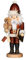 Christian Ulbricht Erzgebirge Nussknacker Weihnachtsmann mit Teddy nat