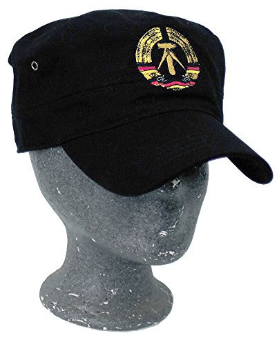 Fan-O-Menal Militarycap mit Einstickung - Wappen DDR - 60525 schwarz