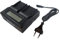 vhbw Chargeur de Batterie Double Compatible avec Canon Legria HF S200 HD, HF S20 HD, HF S21 HD, HF S30, HG10, HG20 caméra, DSLR, Action-cam